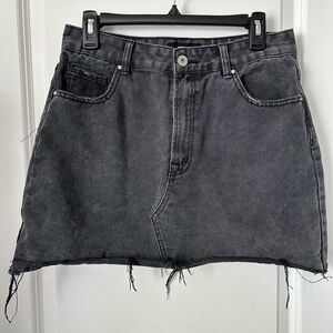 Cotton On Charcoal Denim Mini Skirt